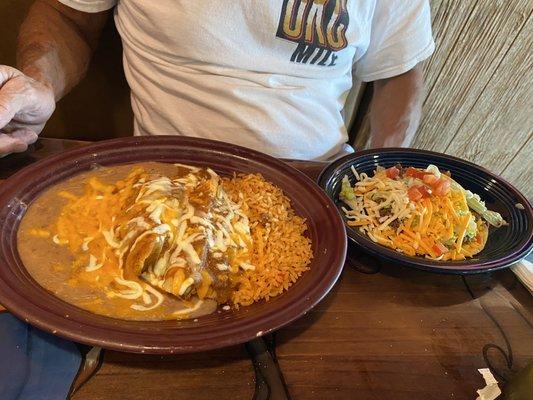 A tamale and a tostado... excellent!