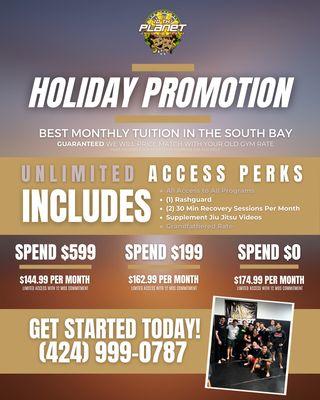 Holiday Promotion - Ends Dec 22