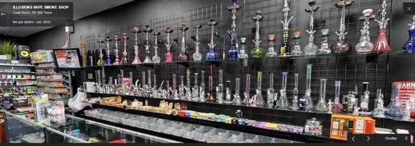 Huge section of pipes and vapes