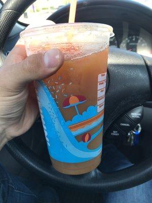 Amazing medium iced caramel coffee!