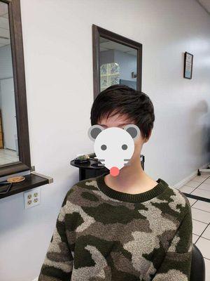 Pixie cut done by Olivia!