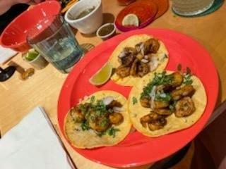 Yummy shrimp tacos