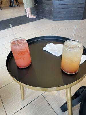 Strawberry Lemonade and Blood Orange Lemonade