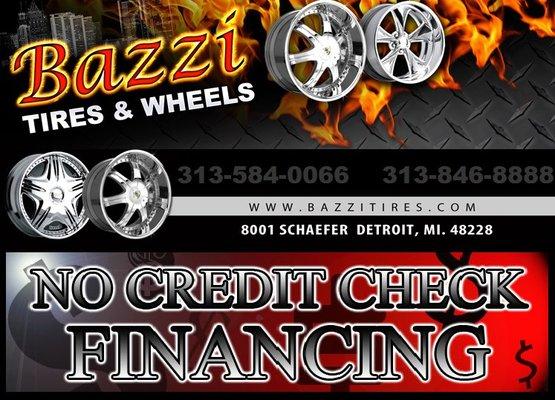 Bazzi Tire & Wheels offer a No credit check financing option