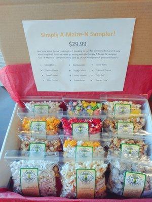 The Simply A-Maize-N Sampler.  Perfect for people who want to try a little bit of everything!