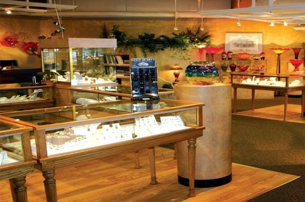 Interior of one Alaska Jewelry Inc. store in Sitka, Alaska.