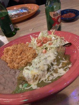 Chile Relleno with salsa verde