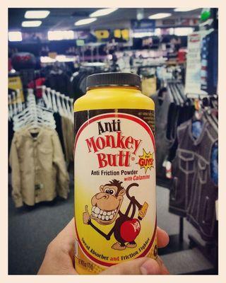 Start your ride off right with Anti Monkey Butt  powder! A must have for our humid weather. Instock with many other riding essentials