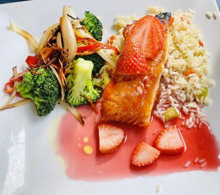 Strawberry Hibiscus Salmon