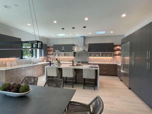 Ultracraft kitchen, cabinet designed by Western States team, and interior design by The proposed Plan