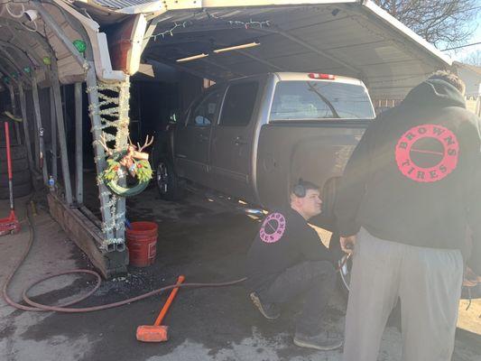 My truck getting new tires