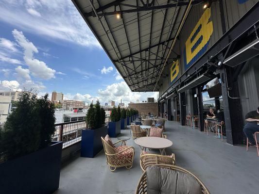 Top floor patio