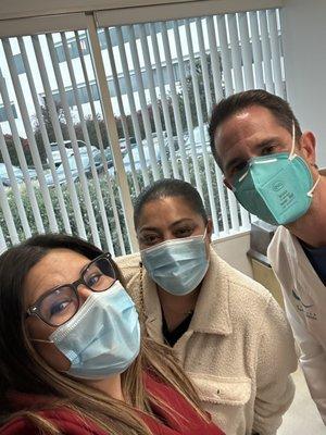 Dr. Perez so caring, helpful and cool!! Even took a selfie with us