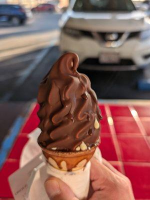 Small Chocolate Dipped Vanilla Cone