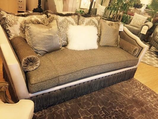 Massoud sofa from one of our favorite family owned manufacturers in Dallas Texas!