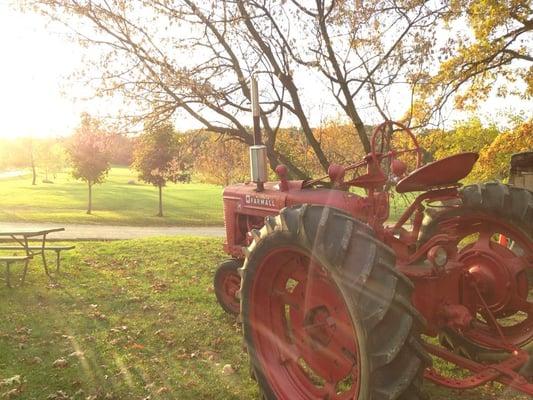 Tractor with view