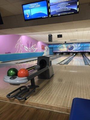 Balls and lanes