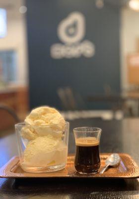 AFFOGATO - espresso and Vanilla scoop ...ah-mazing!