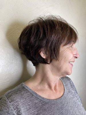 Long to short stylish cut by Susanna