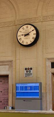 Train station clock