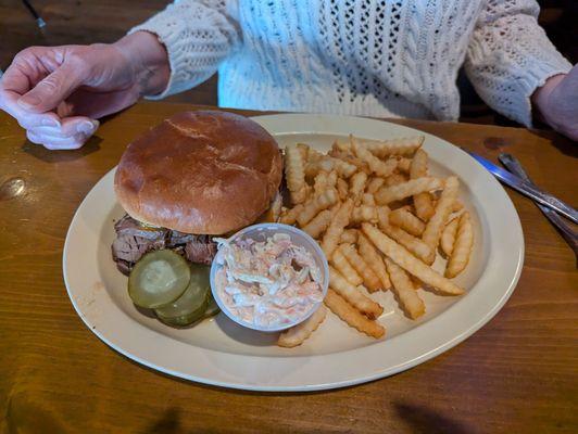 Brisket sandwich