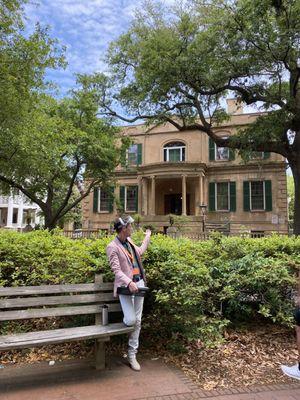 Jonathon showing us the Owens-Thomas house