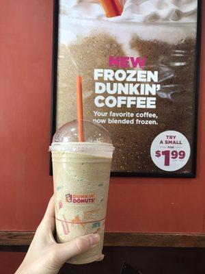 Frozen dunkin coffee!  Yum!