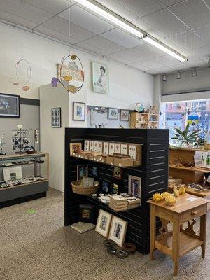 Great shop for fun gifts and art supplies.