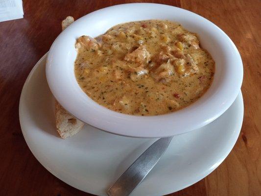 Blackened Salmon Chowder