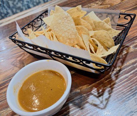 Chips & some sort of creamy dip.