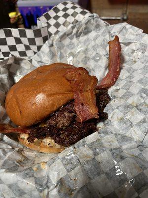 Double bacon smash. Dee-lish!