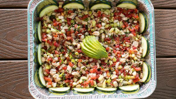 Half Tray Ceviche - Medias Charolas