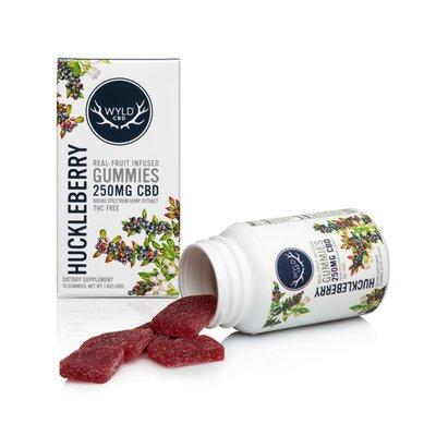 Huckleberry gummies are our favorite flavor. 25 mg per piece. Full spectrum. Vegan. Low sugar. made with real fruit.