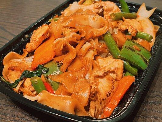 25. Drunken Noodle (with chicken - $14.02)