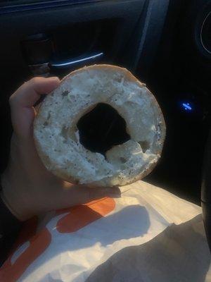 Bagel with cream cheese