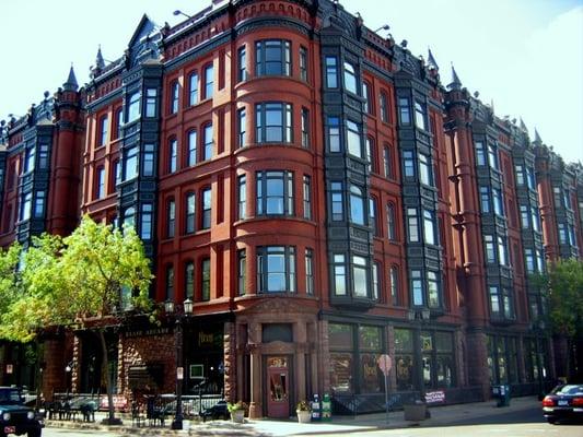 Historic Blair Arcade Building located on the corner of Selby Ave & Western Ave