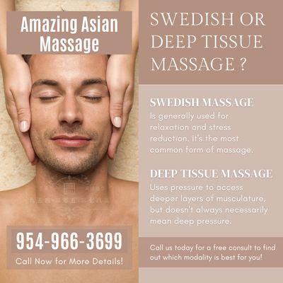 Amazing Asian Massage
 5220 S State Rd 7, Davie, FL 33314
 Call us at 954-966-3699