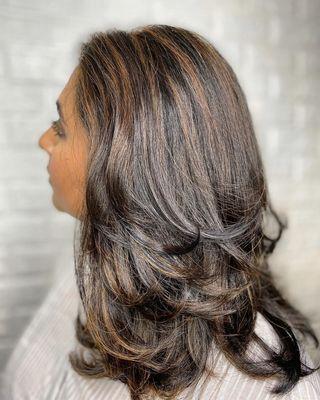 Eden Michele Salon Color Specialists create balayage look