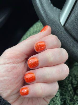 Halloween gel manicure