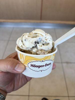 Double scoop of Coffee Chip and Mint Chip