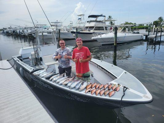 There were 6 more in the well we couldn't fit on deck.