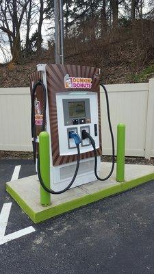 Cool!  Electric car recharging station.