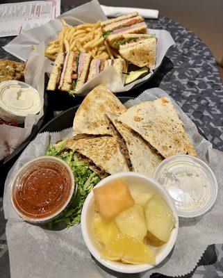 Club Sandwich/ Beef Quesadilla