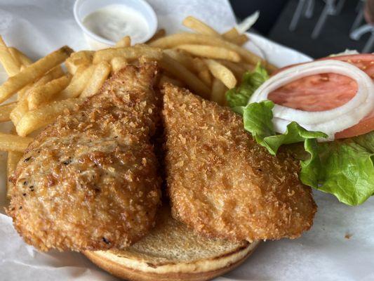 Panko fish sandwich