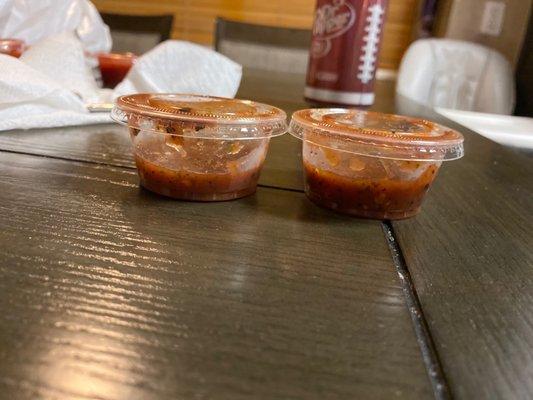 Thanks for the 2 bites of firehouse salsa..