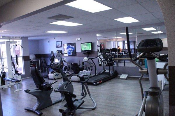 One half of the exercise gym