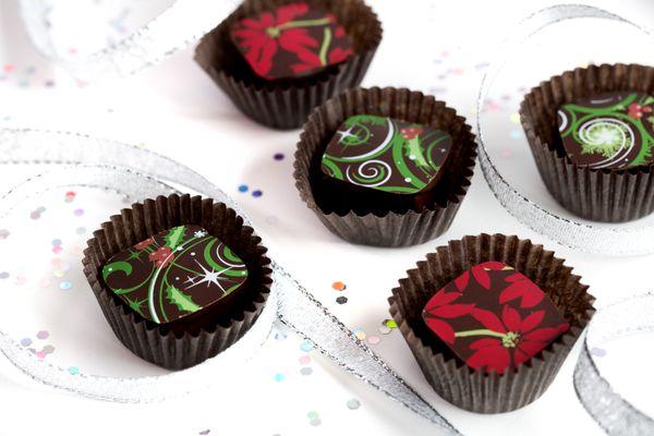 Delicious holiday chocolates from St. Croix Chocolate Company.