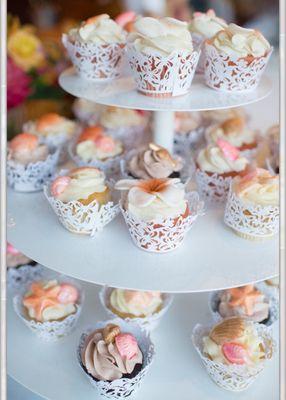 Our wedding cupcakes were so beautiful and elegant