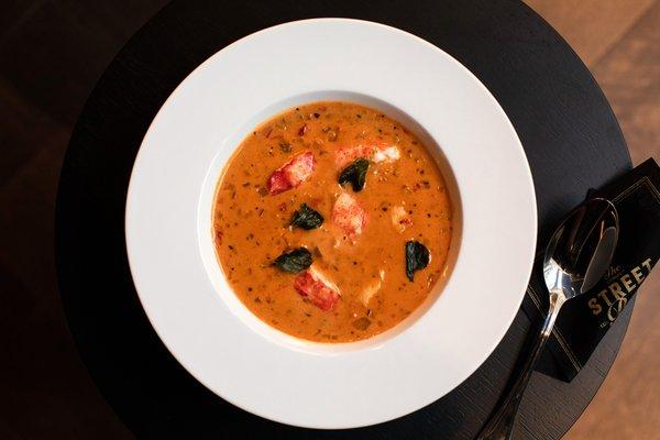 Spicy Pink Lobster Chowder | The Street Bar