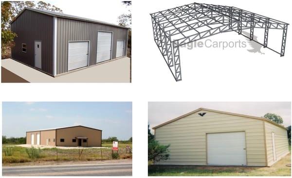 Small to large size metal buildings